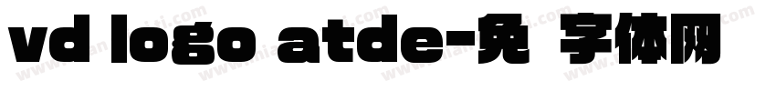 vd logo atde字体转换